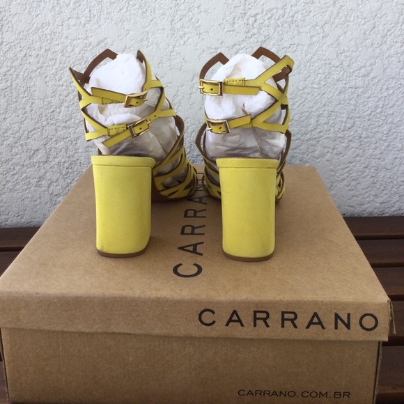 Carrano double ankle strap caged block heel sandal size 8. - Picture 3 of 7
